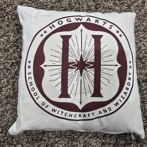 Harry Potter PILLOW Hogwarts School of Witchcraft and Wizardry 12x12 New